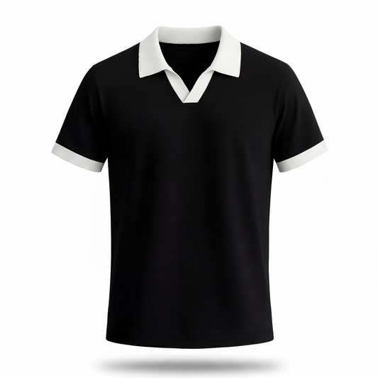 Black Premium Polo T-Shirt – Everyday Essential