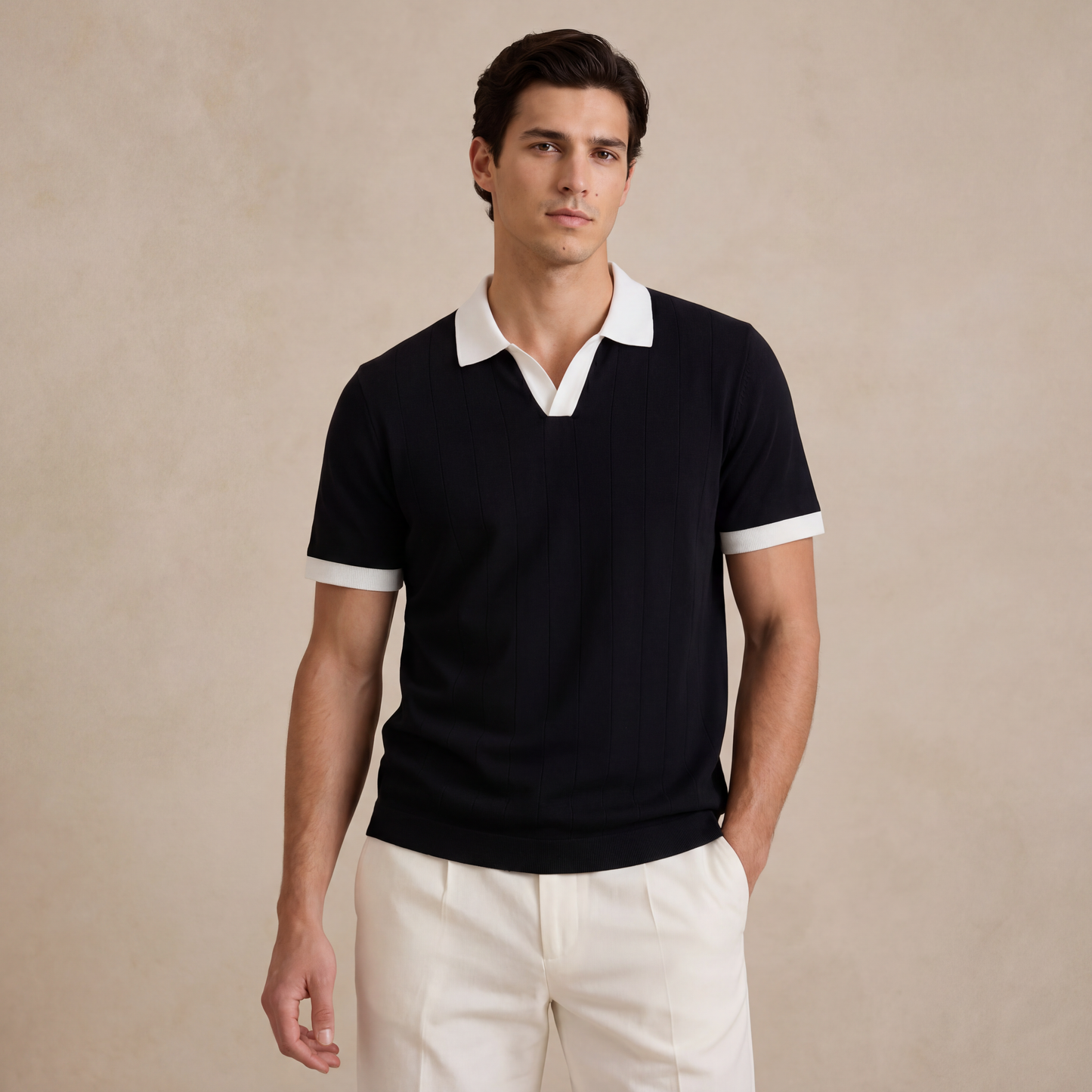 Black Premium Polo T-Shirt – Everyday Essential