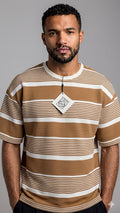 Camel Colour  Lining Baggy Shirt Premium Stuff