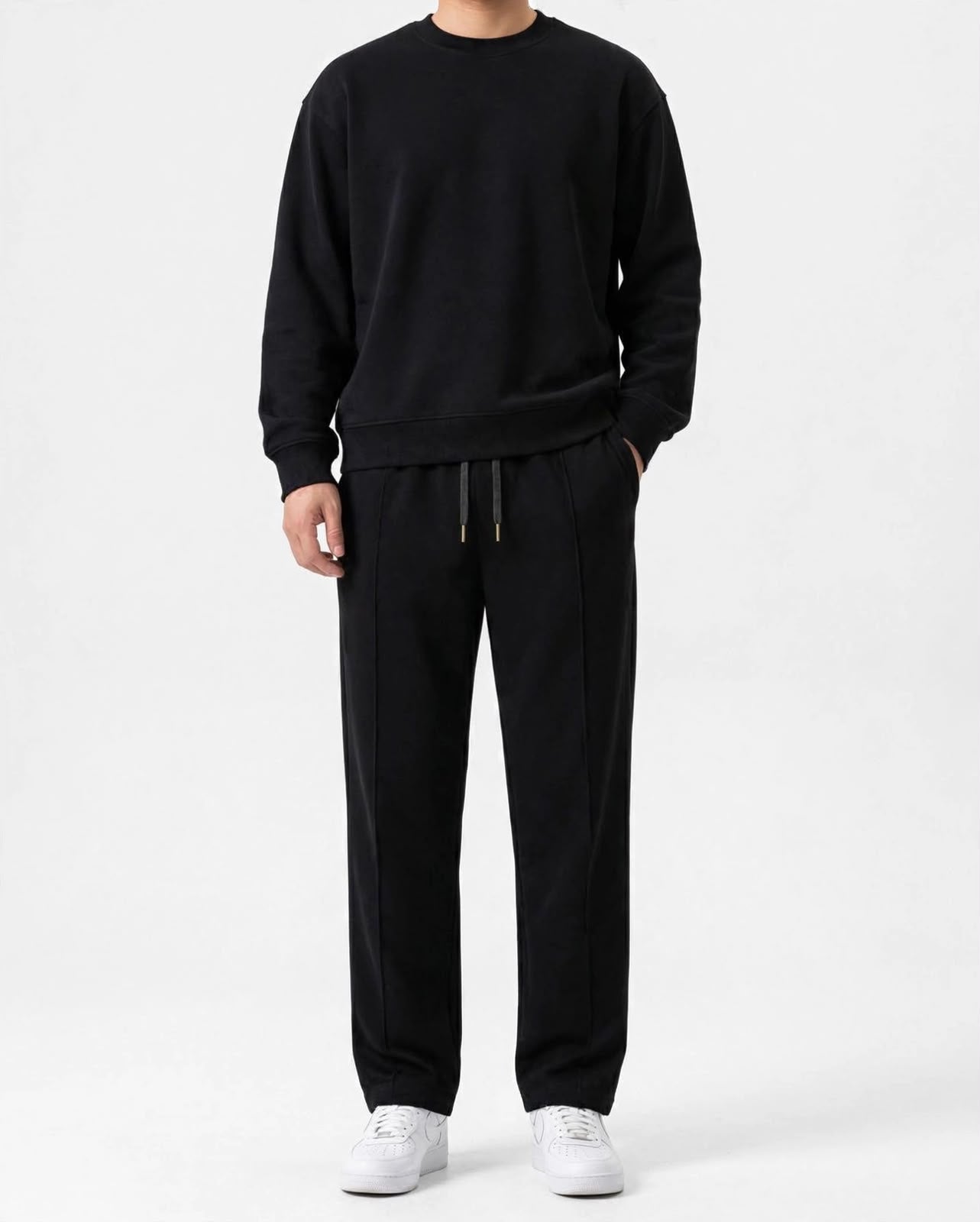 Black Baggy Trouser – Premium Fit
